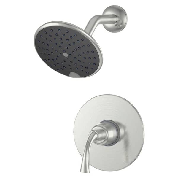 Ultra Faucets Twist Single-Handle 1-Spray Shower Faucet in Brushed Nickel (Valve Not Included)