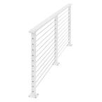 Citypost 58 Ft. Deck Cable Railing, 36 In. Base Mount In White Cp-58-w 