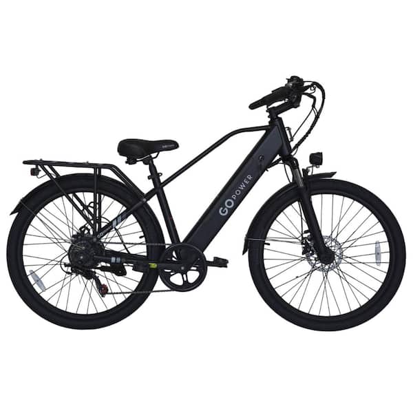 GoPowerBike GoScout Folding Electric Bike 20mph Max Speed & 500W Motor : Black