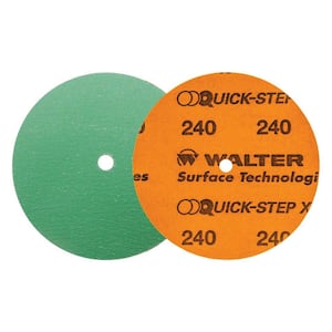 QUICK-STEP XX 6 in. x GR240 Velcro Sanding Discs (25-Pack)
