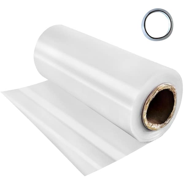 SKYSHALO Greenhouse Film 16 x 25 ft., Greenhouse Polyethylene Film 6 Mil Thickness, Greenhouse Plastic Clear Plastic Film