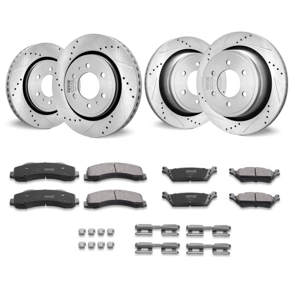 Front and Rear Brake Kit Compatible with 2012-2020 Ford F-150, Drilled and Slotted Brake Rotors price history on PriceWatchPro