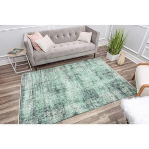 Rugs America Green Grooves 2 ft. x 4 ft. Indoor Area Rug