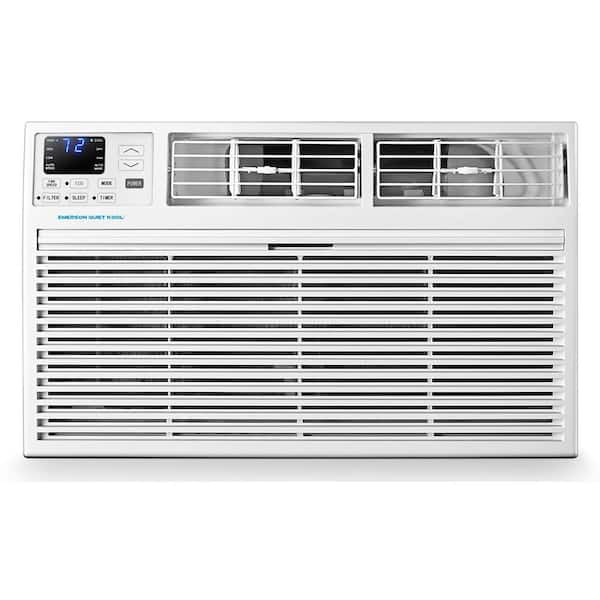 EMERSON QUIET KOOL 12,000 BTU 115-Volt Through-the-Wall Air Conditioner Cools 550 Sq. Ft. with remote and ENERGY STAR in White