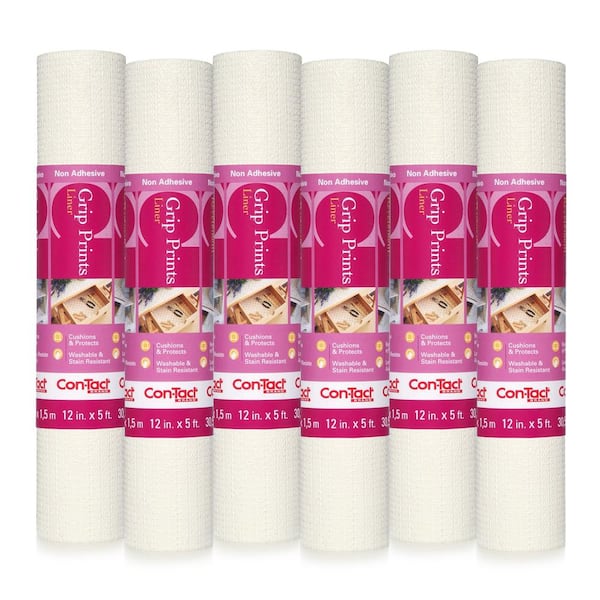 Contact Brand Con-Tact Brand Grip Prints Non-Adhesive Non-Slip Shelf And Drawer  Liner - (6 Rolls)