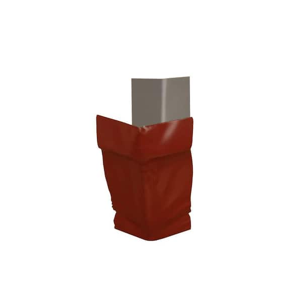 6 in. Red Aluminum Outside Strip Miter