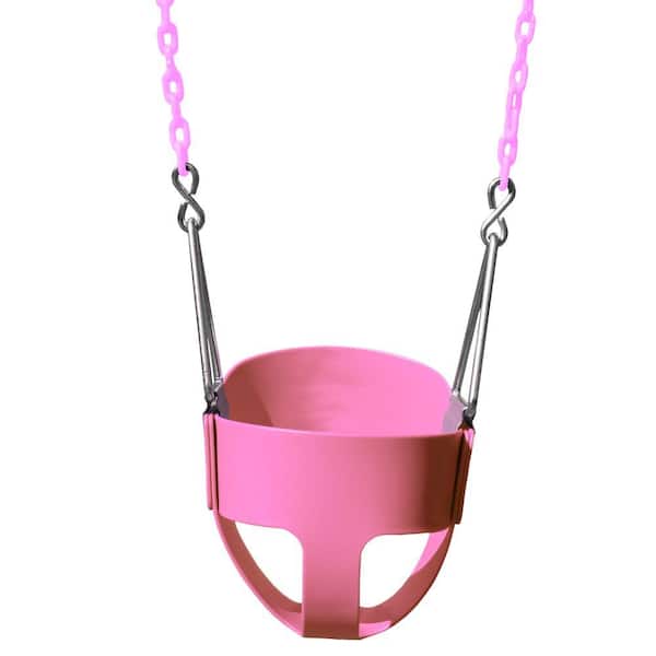 Gorilla Playsets Pink Toddler Full Bucket Swing