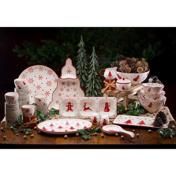 Winterfest Chip and Dip Tree Platter