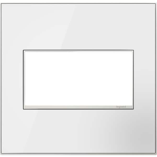 Legrand adorne 2 Gang Decorator/Rocker Wall Plate, Mirror White (1-Pack)