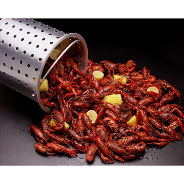 Details about  / Perforated Steam Boil Fry Accessory Basket Fits 30q Bayou Classic Turkey Fryers