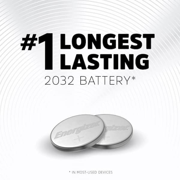  Energizer 2032 Battery CR2032 Lithium 3v, 5 Count