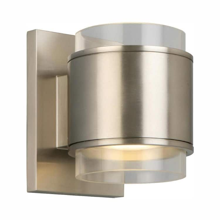 Home Decorators Collection Upton Brushed Nickel LED Sconce