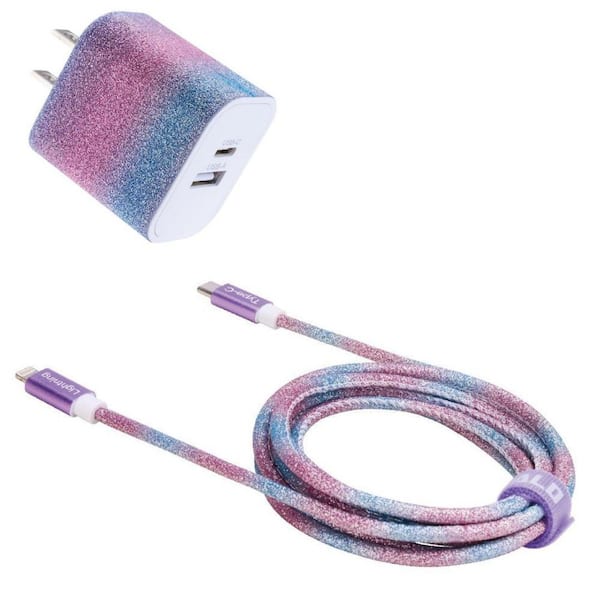 Emerald 2 Port Wall Adapter + 6FT Lightning Cable 20W Fast Charging