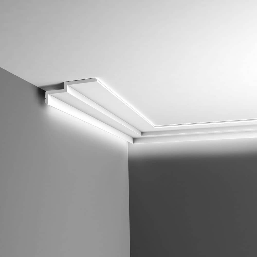 Primed White Polyurethane Crown Moulding for Ceilings