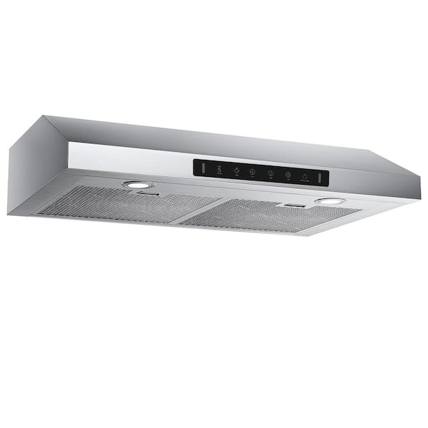 VIKIO 30 in. 900CFM Ducted Under Cabinet Range Hood with Touch Display, LED Lighting and Permanent Filters in Stainless Steel