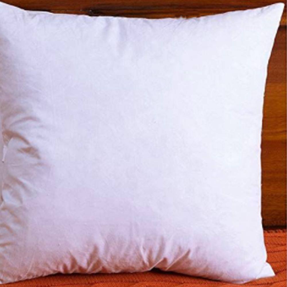 Silver Square Polyester Throw Pillow Insert 24 x 24