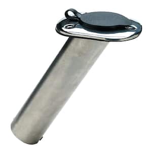 30 Degree Rod Holder With Cap, Stainless Steel
