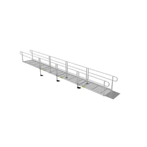 PATHWAY 3G 26 ft. Wheelchair Ramp Kit with Expanded Metal Surface and Two-line Handrails