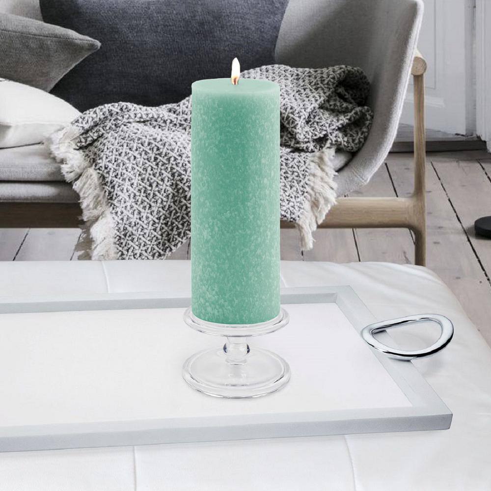 Sky Beeswax 9" Hand-Poured Pillar Candle
