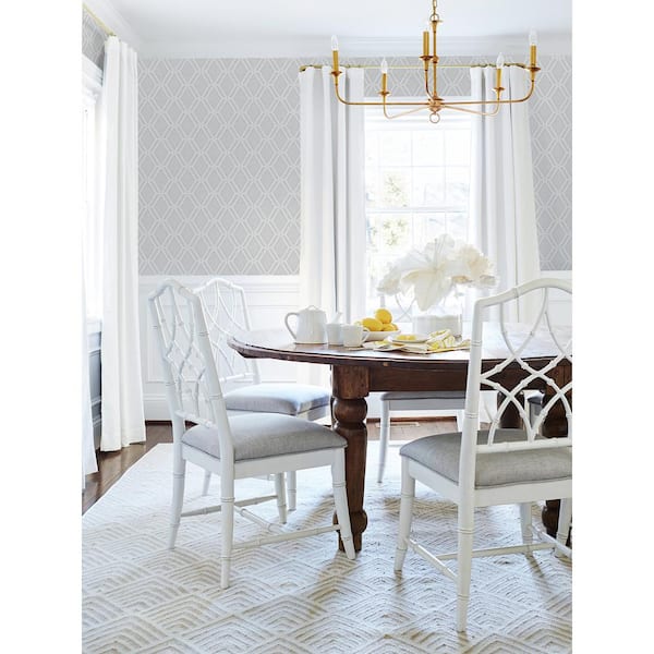 Mersenne Grey Geometric Vinyl Wallpaper Roll