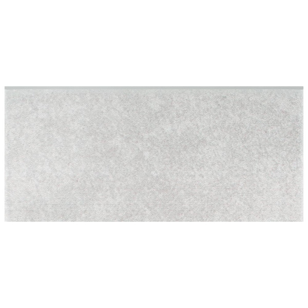 Merola Tile Twenties Bullnose Grey 3-1/2 in. x 7-3/4 in. Matte Ceramic Floor and Wall Tile Trim