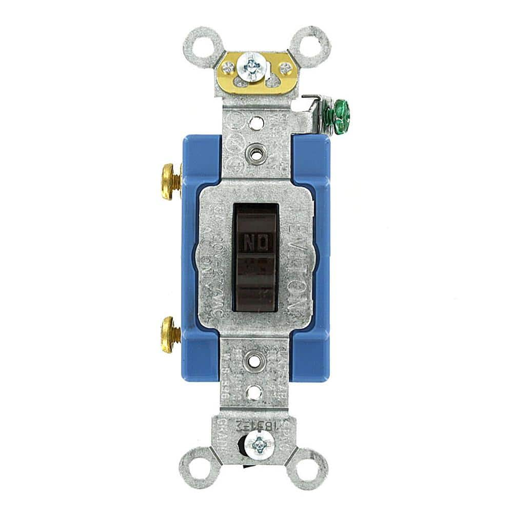 Leviton 15 Amp Industrial Grade Heavy Duty Single-Pole Toggle Switch ...