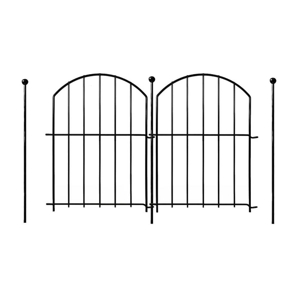 21in. x26ft. Rustproof Iron Arched Flower Bed Edging Animal Barrier Decorative Fence No Dig Panel Outdoor Decor Flat Top price history on PriceWatchPro