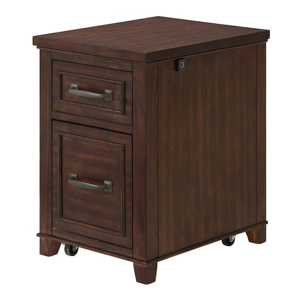 Martin Svensson Home Del Mar Coffee Walnut 2-Drawer File Cabinet with ...