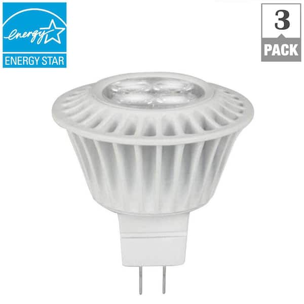 TCP 35W Equivalent Bright White (3000K) MR16 Dimmable LED Spotlight Bulbs (3-Pack)