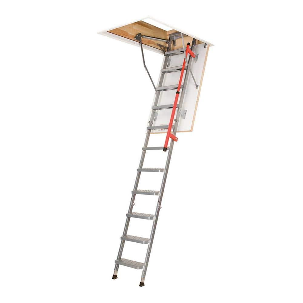 Fakro LML Insulated Metal Attic Ladder 7 ft. 8 in. - 9 ft. 2.5 in., 23.5 x 47 with 350 lb. Load Capacity -  862401