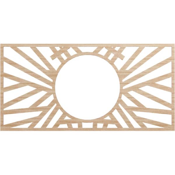 Ekena Millwork 0.25 in. x 28 in. x 14 in. Wood (Alder) Medallion Moulding