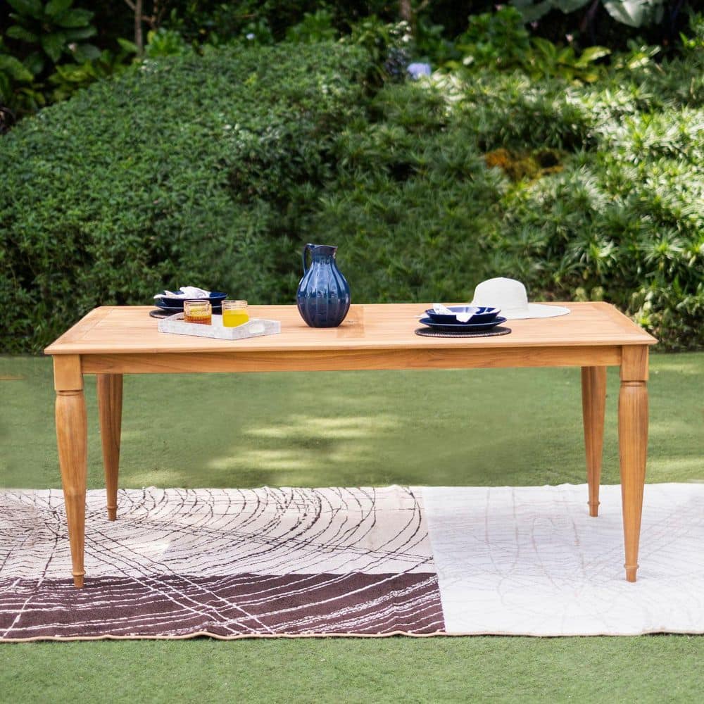 Holdom Teak Wood Outdoor Dining Table price history on PriceWatchPro
