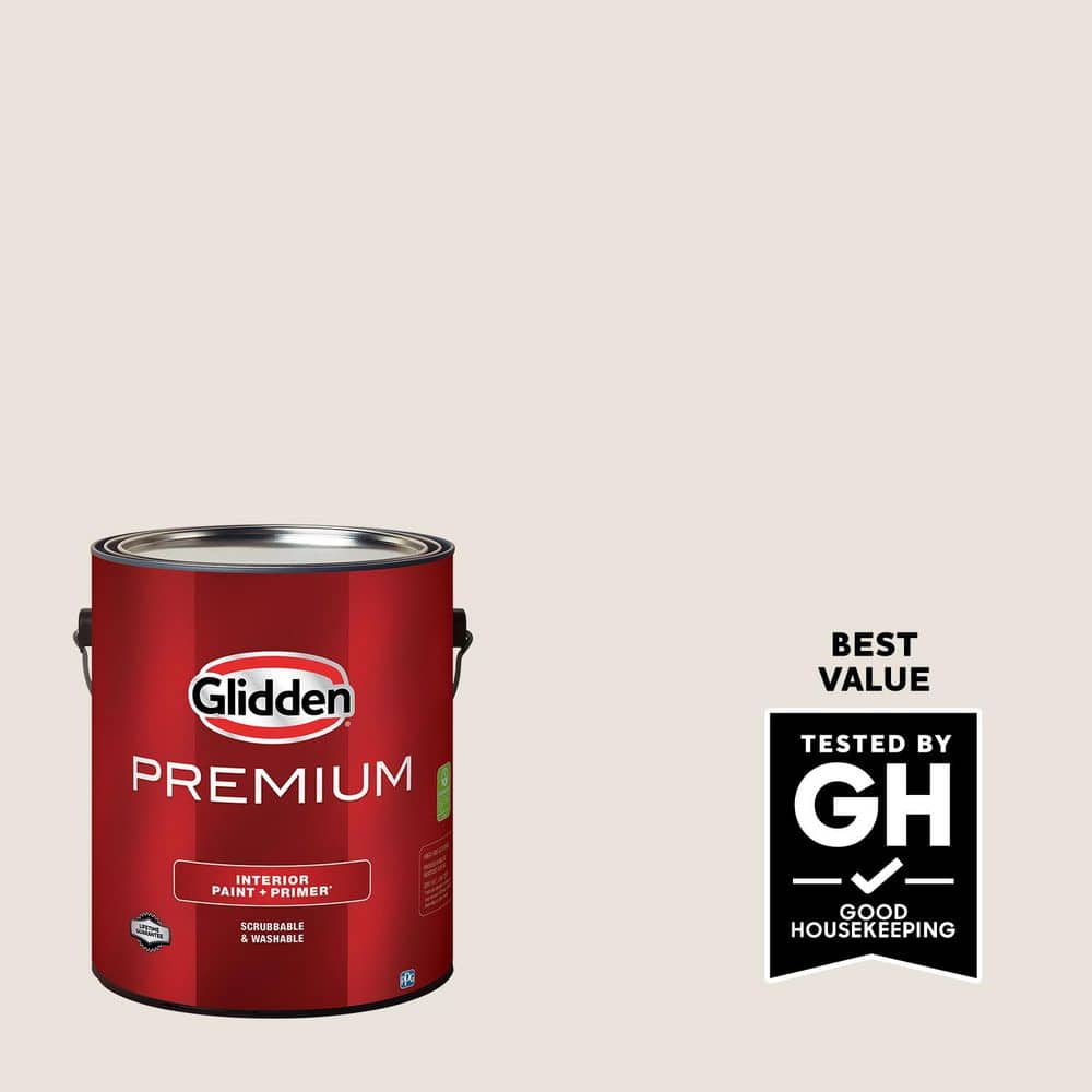 1 gal. PPG1076-1 Fuzzy Unicorn Satin Interior Latex Paint product image for price tracking