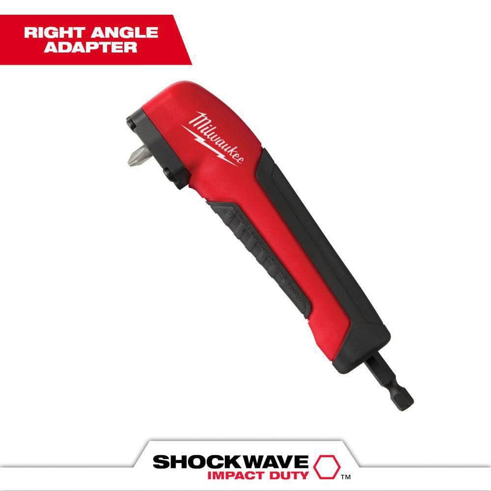 Milwaukee SHOCKWAVE Impact Duty Right Angle Drill Adapter 48-32-2390 - The  Home Depot