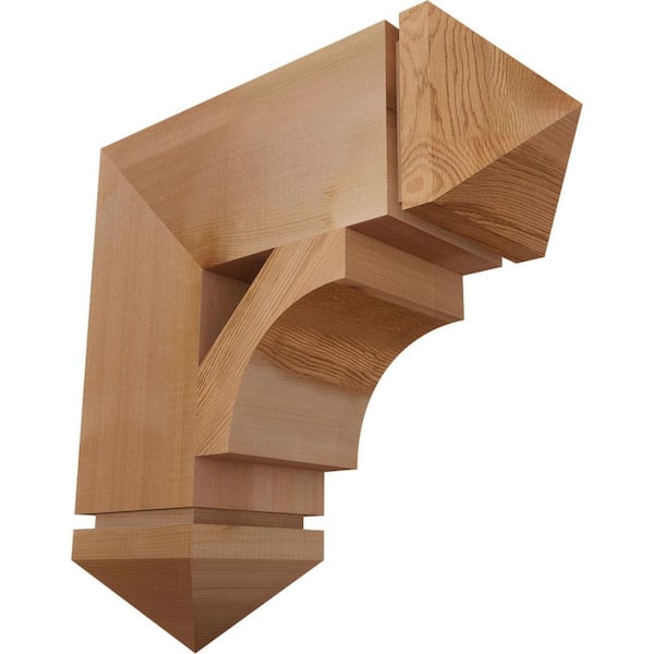 Ekena Millwork 5.5 in. x 18 in. x 18 in. Western Red Cedar Westlake Arts and Crafts Smooth Bracket