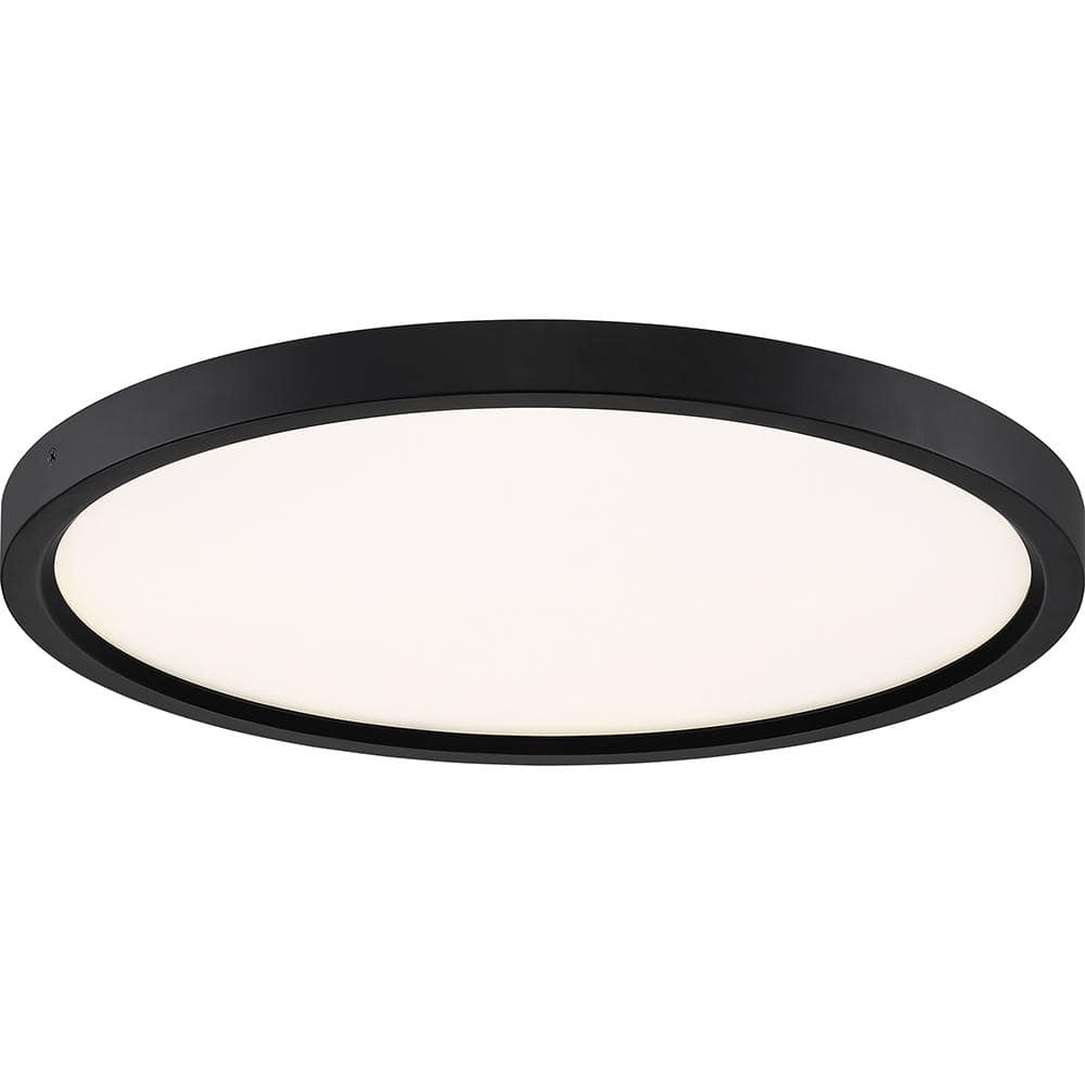 Elegant 15" Bronze & Nickel LED Flush Mount for Indoor/Outdoor