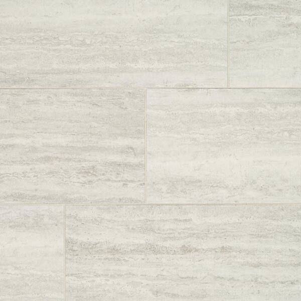 Marazzi Stonehollow Mist 12 in. x 24 in. Glazed Porcelain Floor and Wall Tile (374.4 sq. ft./Pallet)