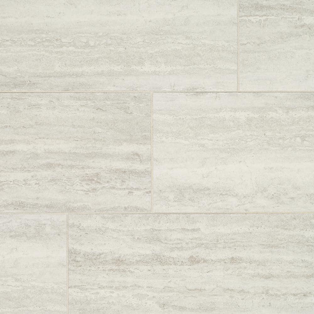 Marazzi Stonehollow Mist 12 in. x 24 in. Glazed Porcelain Floor and Wall Tile (15.6 sq. ft. / case), Blue -  SH201224HD1P6