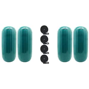 10 in. x 27 in. BoatTector HTM Inflatable Fender Value in Teal (4-Pack)