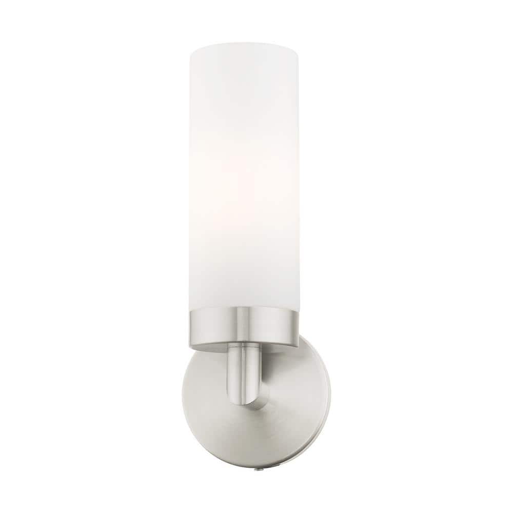Aero 11.75'' Brushed Nickel Contemporary Dimmable Wall Sconce