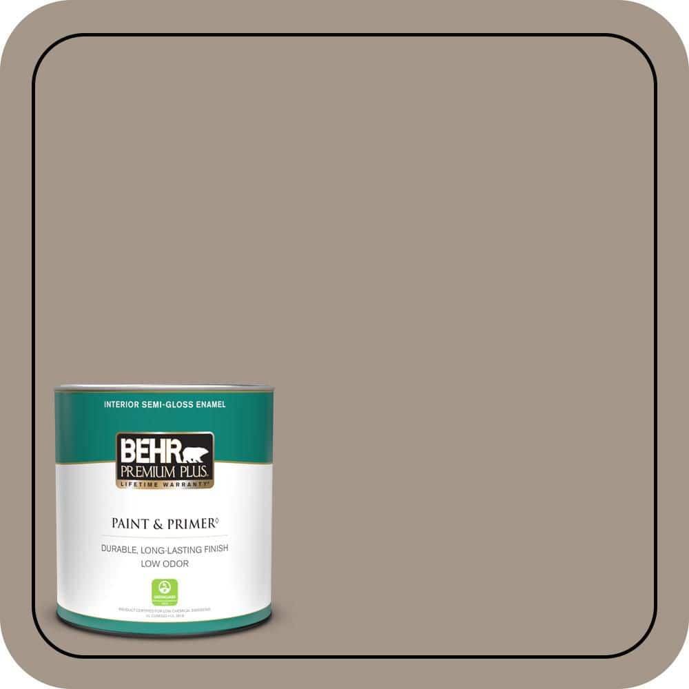 1 qt. #PPU5-07 Studio Taupe Semi-Gloss Enamel Low Odor Interior Paint & Primer price history on PriceWatchPro