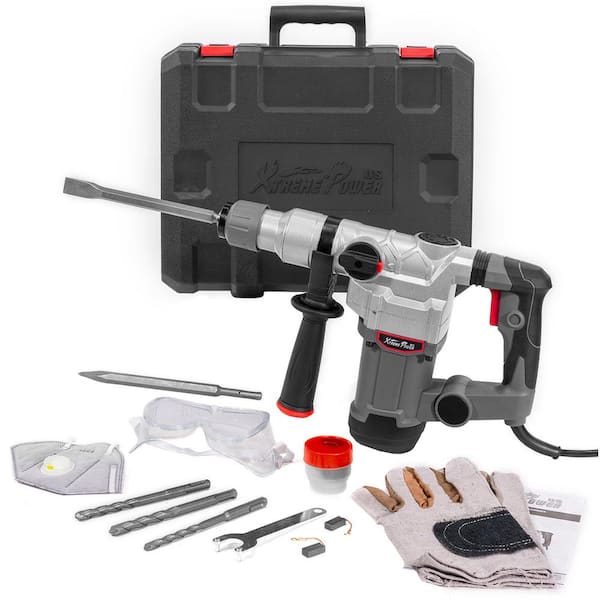 XtremepowerUS 1 in. 600 RPM 15J SDS Electric Rotary Demolition Hammer Drill