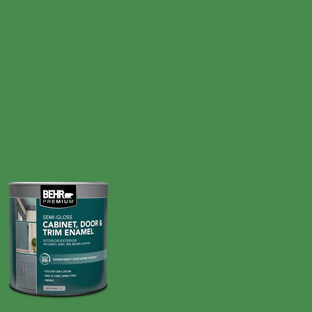 1 qt. #MQ4-48 Planet Green Semi-Gloss Enamel Interior/Exterior Cabinet, Door & Trim Paint price history on PriceWatchPro