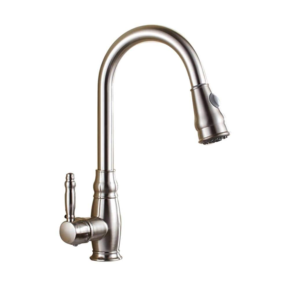 Vanity Art 7.68 in. SingleHandle PullDown Sprayer Kitchen Faucet in