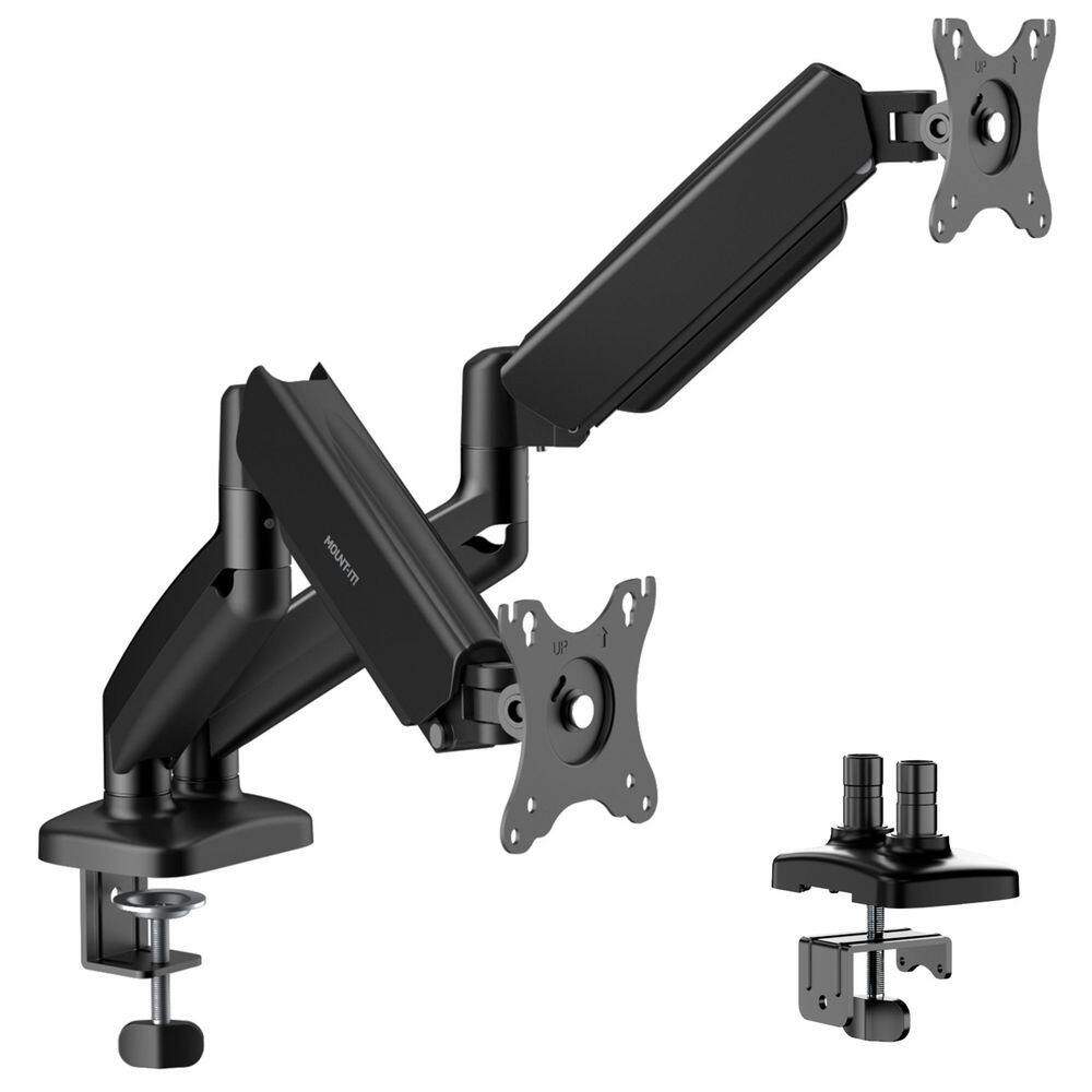 Mount-It! Dual Monitor Desk Mount MI-1882BLK - Thumbnail 3