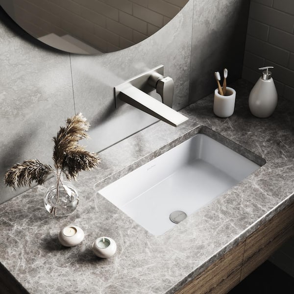 Swiss Madison Voltaire 21 in. Rectangular Undermount Bathroom Sink in Glossy White Swiss Madison Voltaire 21 in. Rectangular Undermount Bathroom Sink in Glossy White