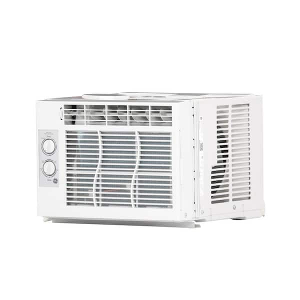 Ge 5 000 Btu 115 Volt Room Window Air Conditioner In White Ael05lx The Home Depot