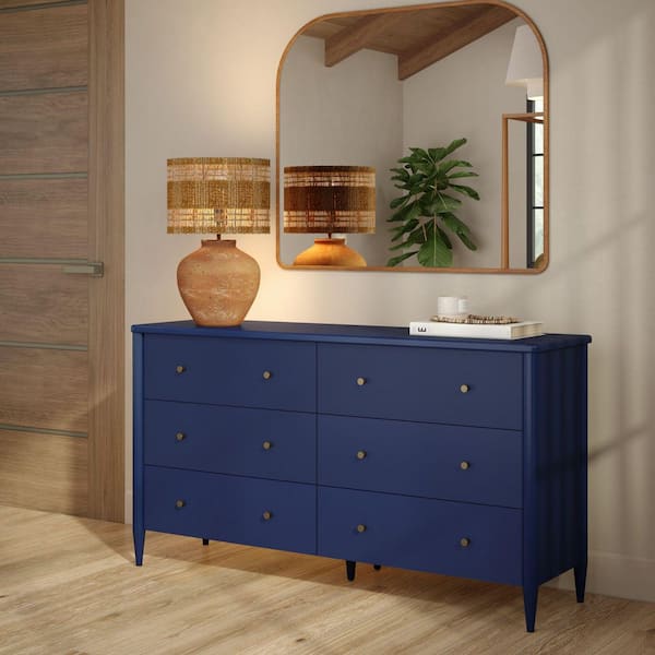 blue dresser for bedroom Bluebell Blue and White Floral Midi Dress L