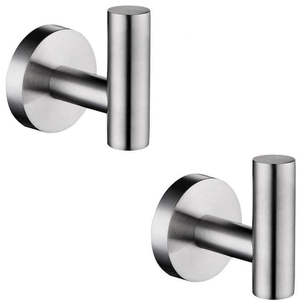 Stainless Steel 6 Hooks Towel/Robe Clothes Hook for Bath,Brush Nickel Finish 