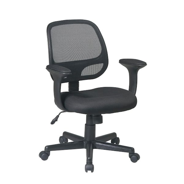 Work Smart Black Screen Back Office Chair